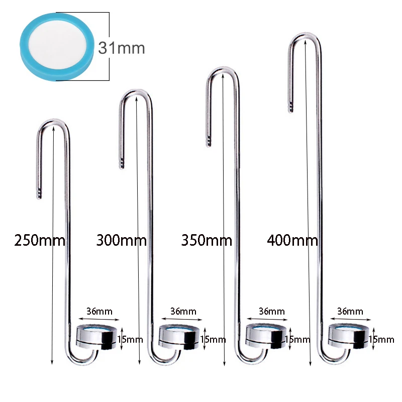 DEM S05-01-350  350MM Aquarium Stainless Steel CO2  Diffuser Fish Tank  Water Plant Carbon Dioxide Atomizer With Sucker