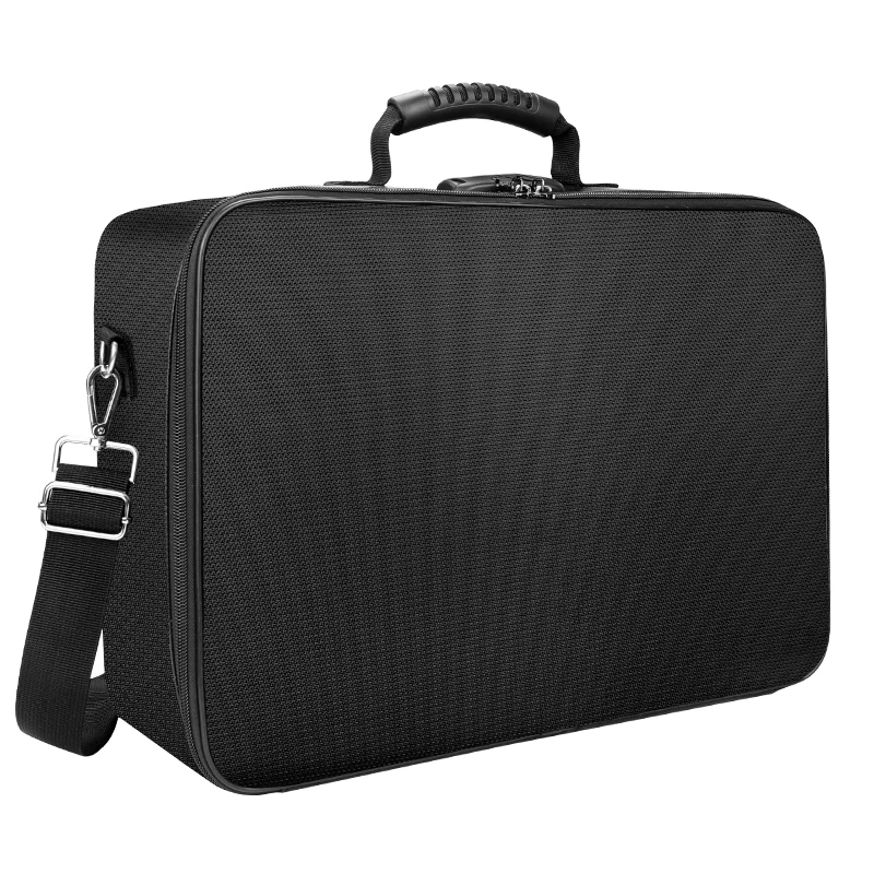 YHX Iso Travel File Passport Storage Bag Important Document Fireproof and Waterproof Organizer