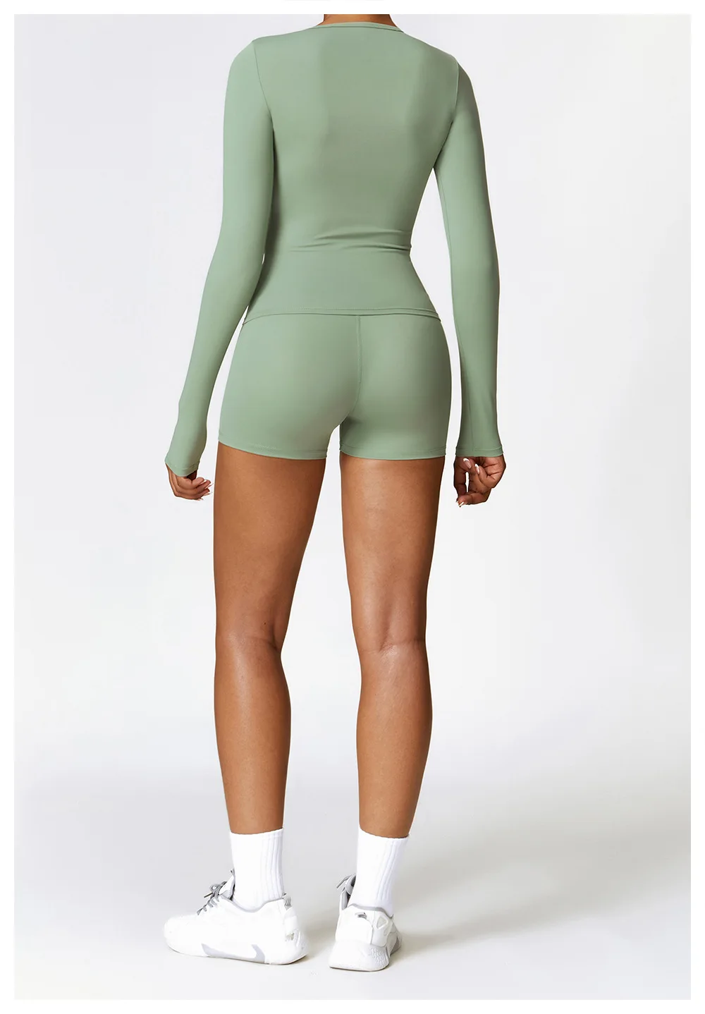 LOLOLULU Wholesale Custom High Quality  Long Sleeve 5 Piece Yoga Set Plus Size Gym Fitness Sets Outfits Women Workout Clothing