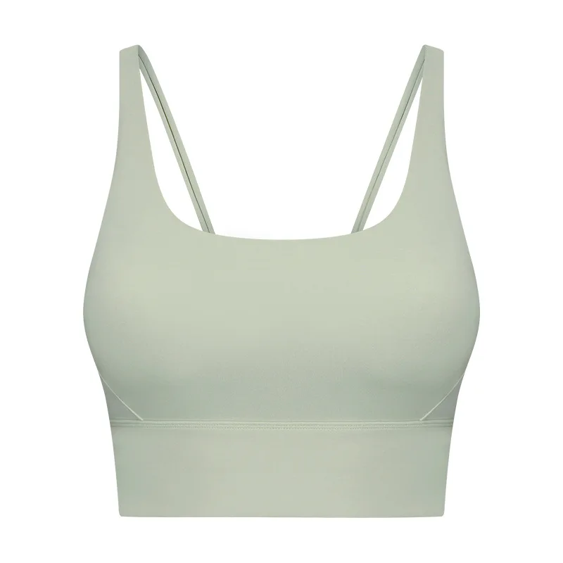2022 NEW High Strength Shock-Proof Top-up V-shaped Thin Straps Cross Beautiful Back Katrina Kaif Hot Sexy Suppliers Sports Bra