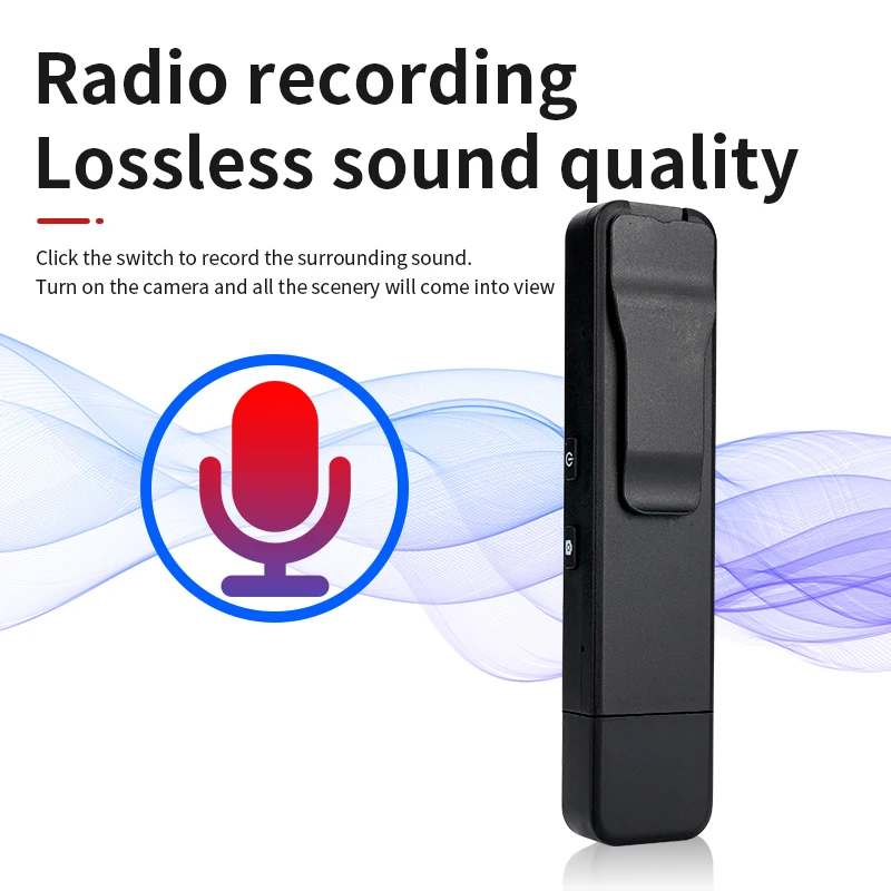New battery body camera long Recording Pen Spy Hidden Digital Voice Audio Recorder