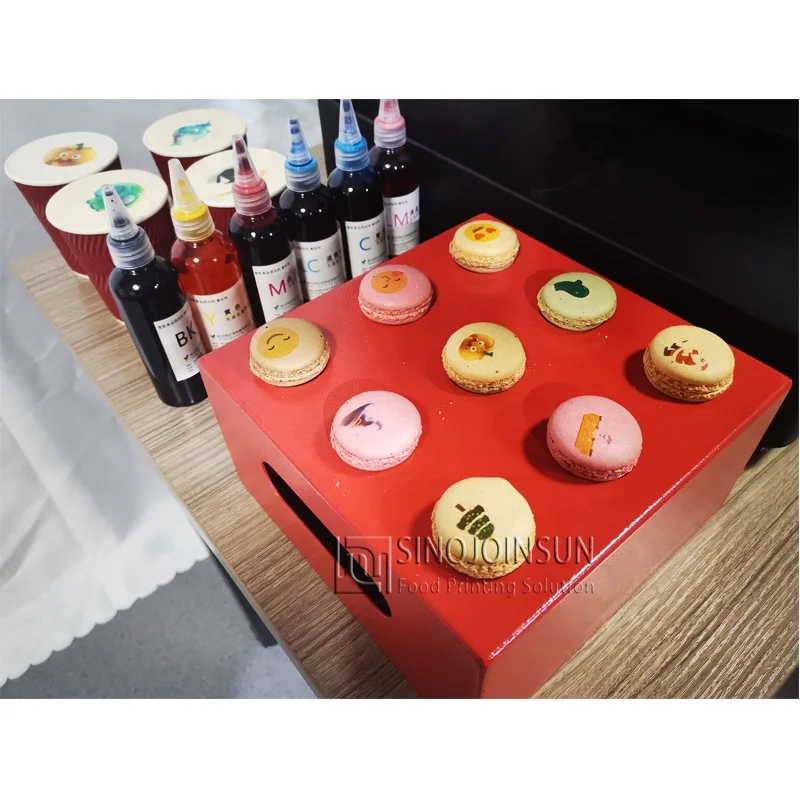 Wholesale Custom Label Pack 4 Colors Food Ink 100ml Bottle Edible Inkjet For Cake Coffee Printers Refill Bottles Water-based