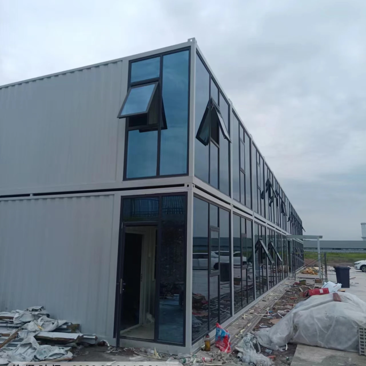 CN;SIC Park контейнерные дома 3 спальни контейнер графический дизайн с окнами от пола до потолка Современная сэндвич-панель для отеля