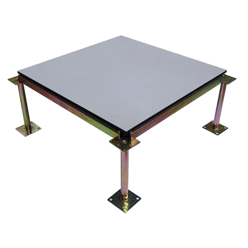 Cheap Price 600X600Mm Anti-Static Raised System Tiles For Office Steel Support Access Ceramic Glossy Floor Tiles