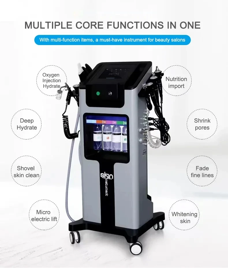 S.W Beauty Machine 8-in-1 Hydrogen Facial Hydra Peeling Machine Hidra Bubble Dermabrasion Other Home Use Beauty Equipment