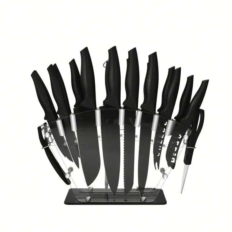 Kingfive Household multipurpose 18pcs Knife Set High Quality Kitchen Knives