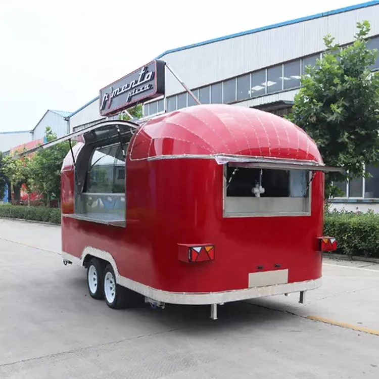 High Quality Kitchen food truck pizza oven airstream trailer