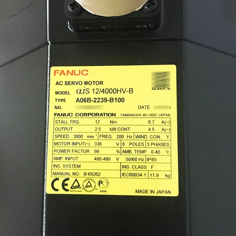 New Original Fanuc AC Servo Motor A06B-2239-B100