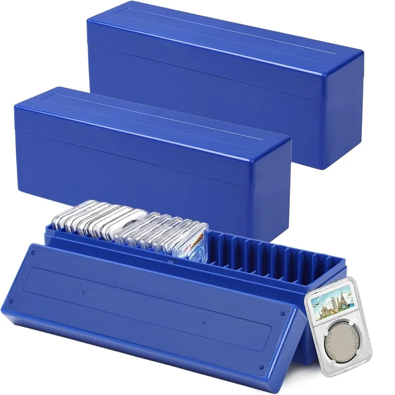 Wholesale Compatible 10 Coin Capacity Plastic Coin Slab Storage Box Coin Slab Holder Box for Collectors