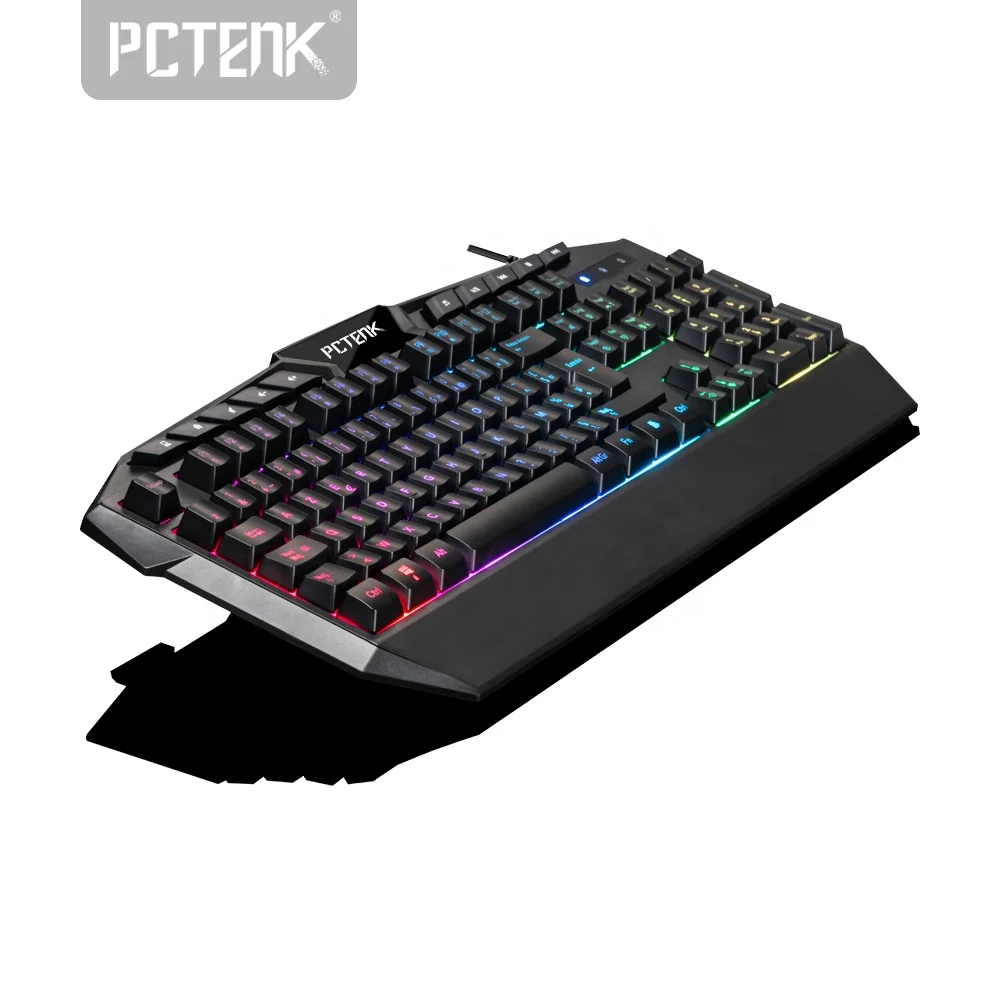 Светодиодная мембрана Rgb Usb подсветка ПК периферийная Механическая чувствительность Anti Ghost ноутбук стимпанк игровая клавиатура и мышь