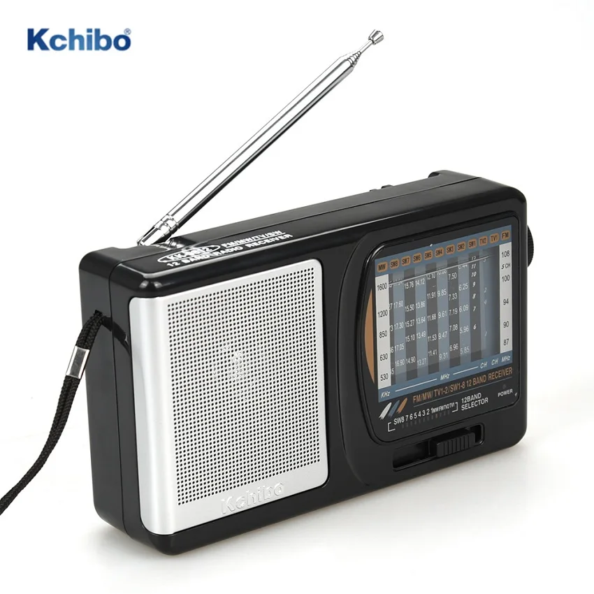 Portable multiband FM/MW/TV/SW 12 band radio
