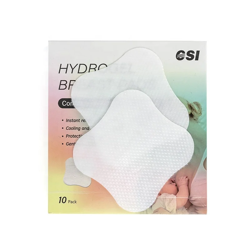 CSI Cooling, Coothing Relief to Cracked and Sore Nipples Hydrogel Breast Pads Disposable Breast Nursing Pads