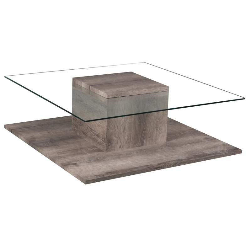 Wholesale Living Room cheap square glass coffee table