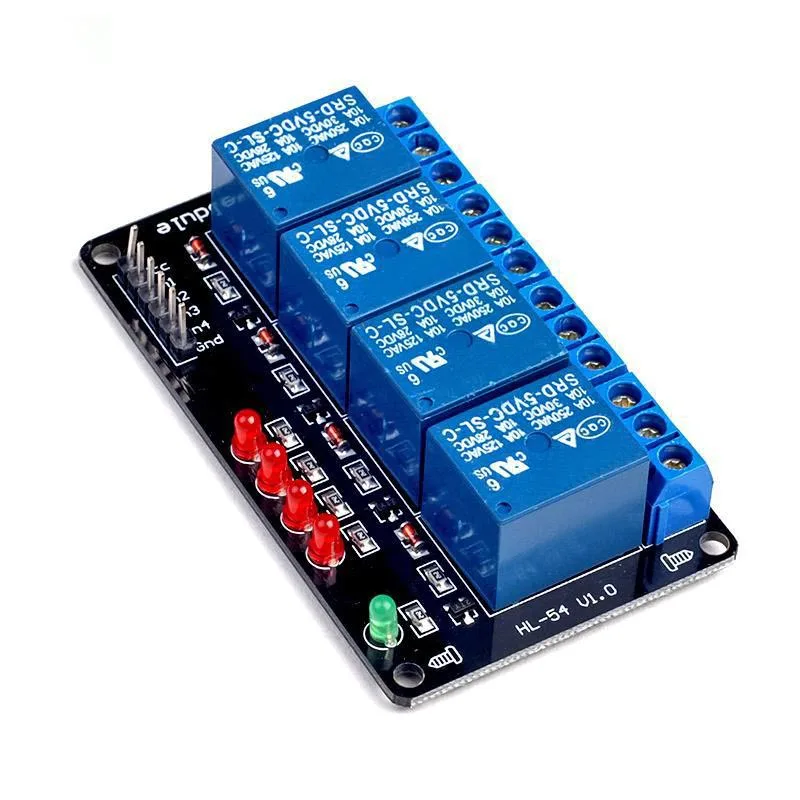 Dc5v 4 Channels Relay Module With Optocoupler Relay Output 4 Way Relay Module For Raspberry