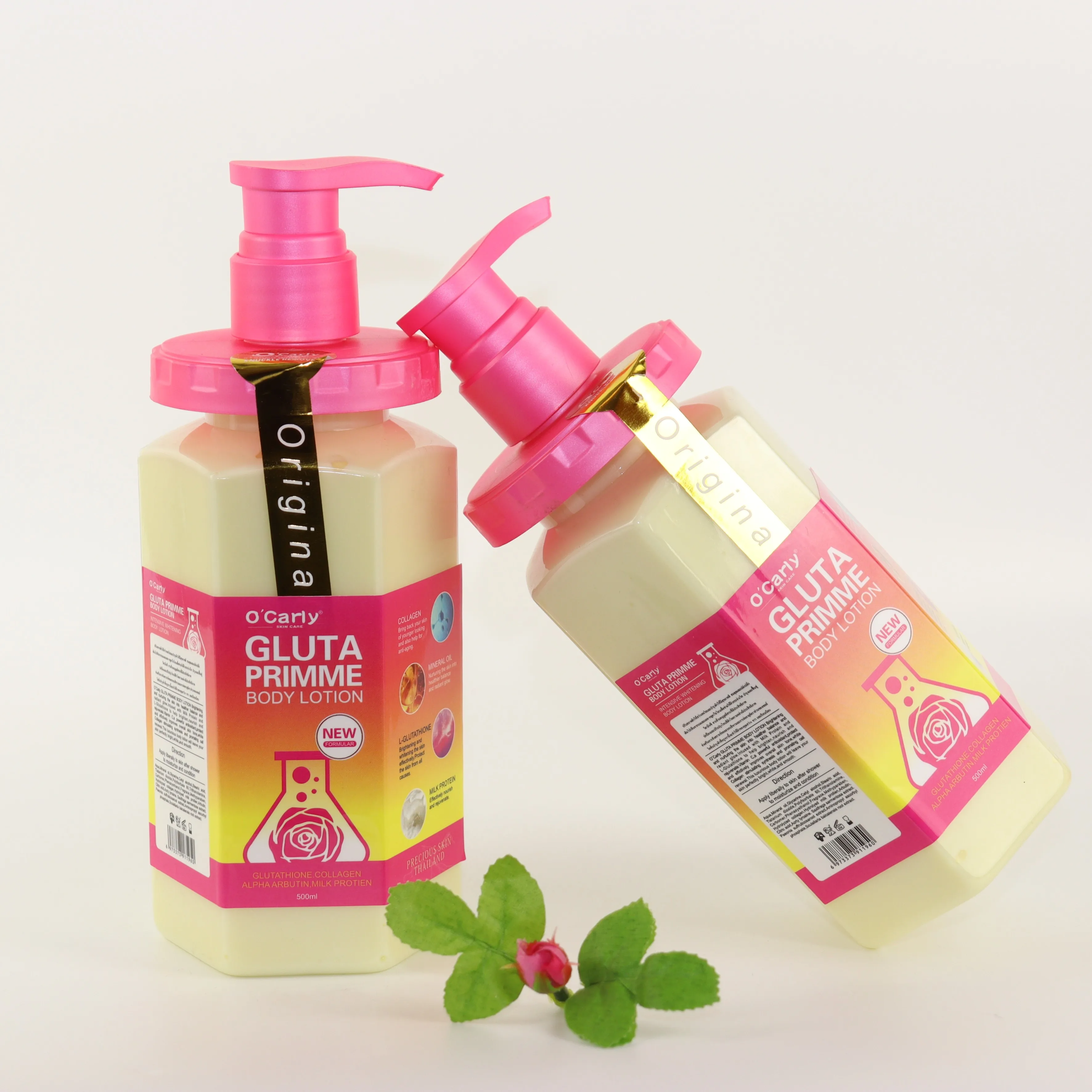 Gluta Primme New Formula  Add Vitamin C Mineral Oil Brightening Antioxidantive Nourish Skin Intensive Whitening Body Lotion