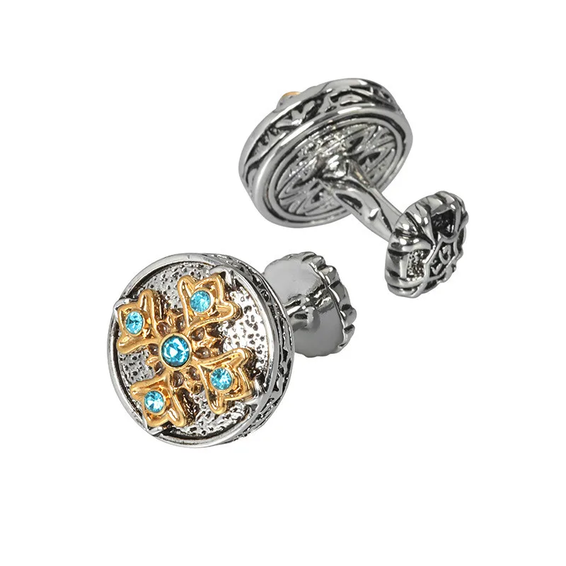 Оптовая продажа, дизайнерские квадратные мужские запонки из нержавеющей стали, роскошные запонки для мужчин