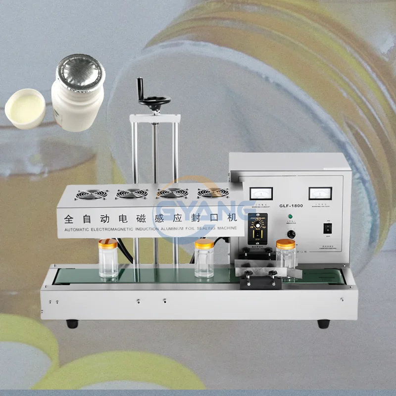 Small Electromagnetic Induction Fully Automatic Continuous Aluminum Foil Gasket Sealer Aluminum Foil Sealing Machine Sales
