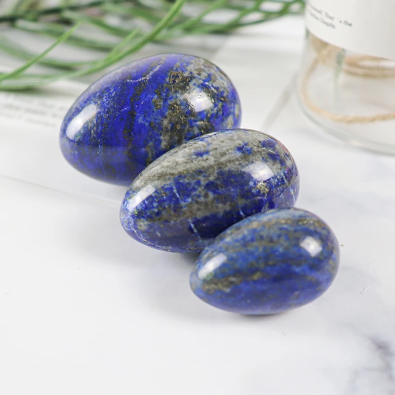 High quality natural massage Kegel Exercise Yoni Eggs sets Semi precious stone Lapis Lazuli yoni eggs (1600171658482)
