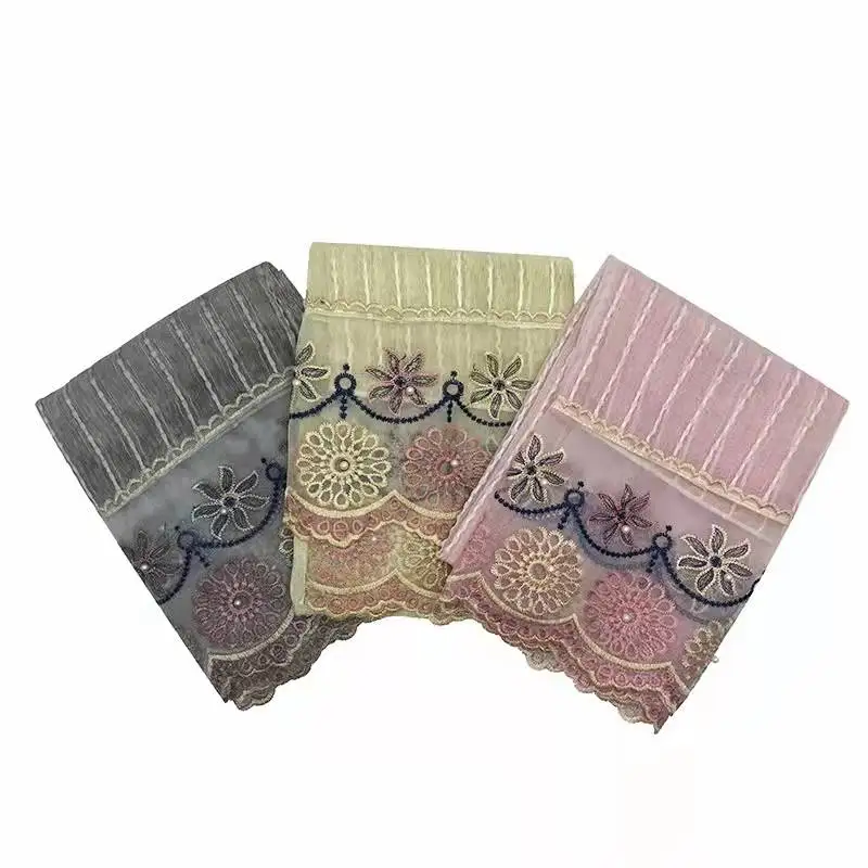 New design MOQ 2 pcs beautiful hijab with under women head scarf beautiful muslim brand accessories scarves