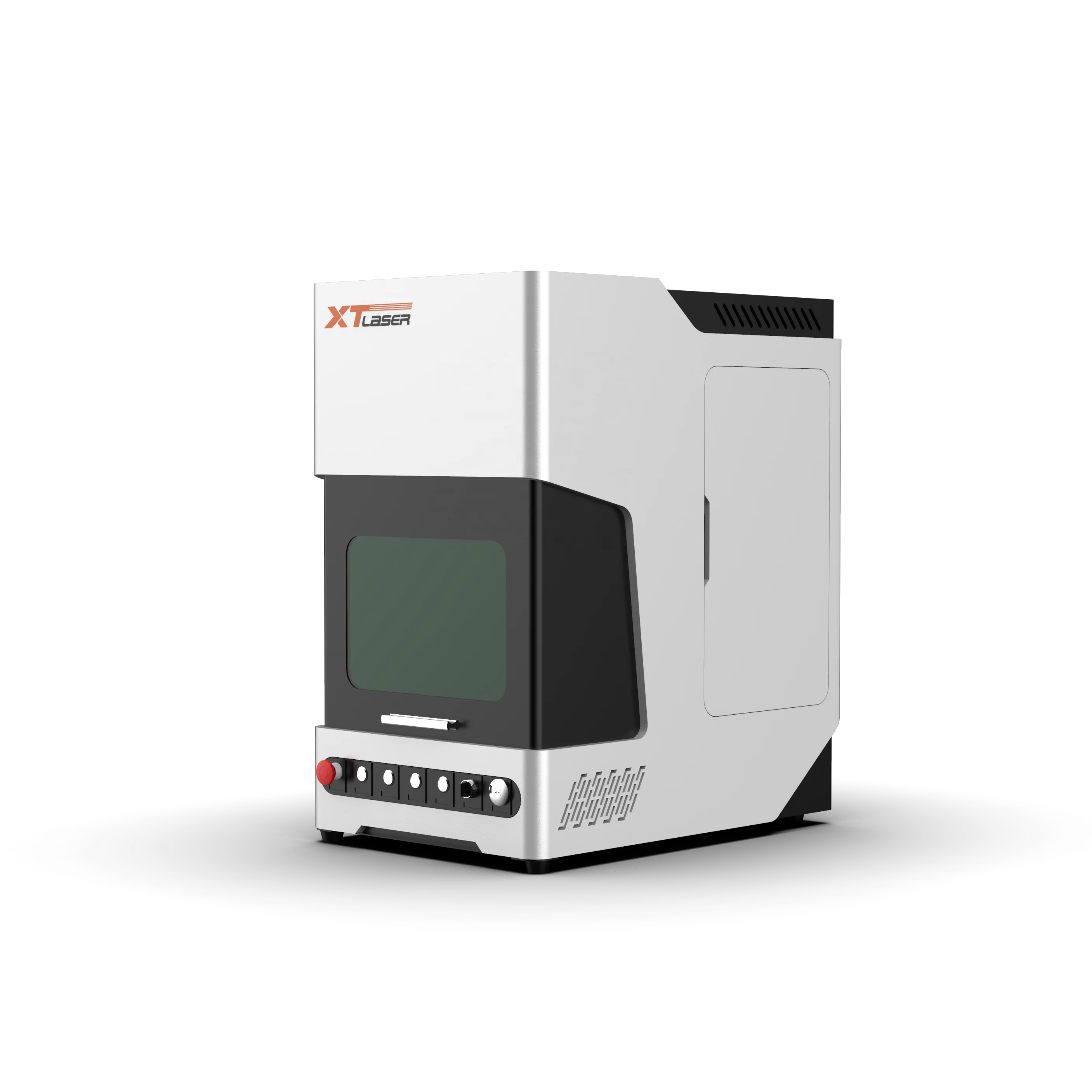 Enclosed Hot selling factory direct sales 30w50w100w fiber laser marking machine for marking and engraving metals parts plastics