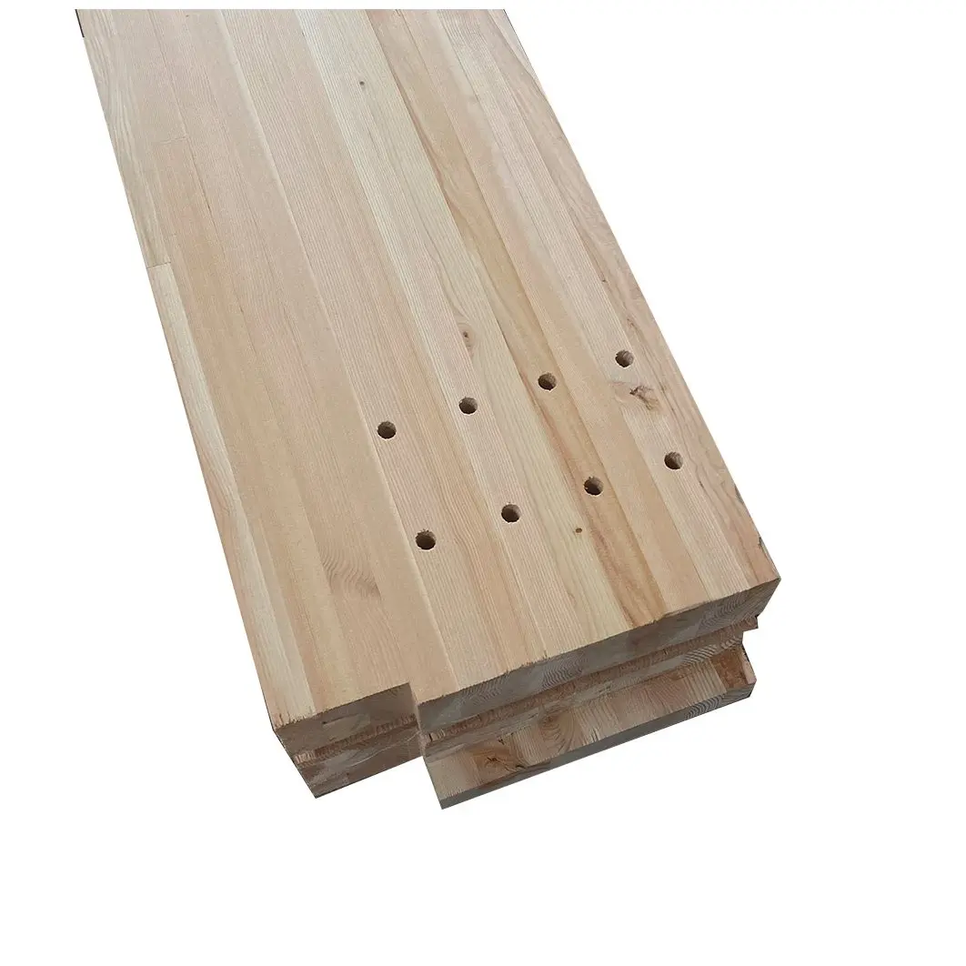 Brand New High Quality Cnc Cutting Glued Beams Wooden Laminated Beams For House Building