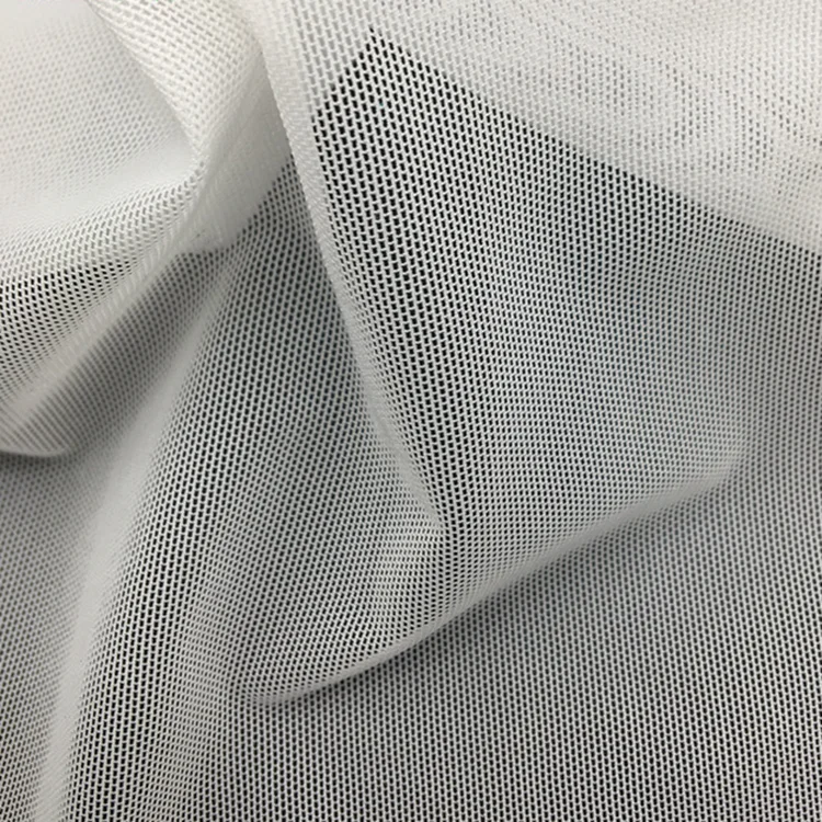 Factory Direct Sales Breathable Anti-bacteria Recycled 82% Nylon 18% Spandex Mesh Tulle Pet Bottle Fabric For Underwear/Dress