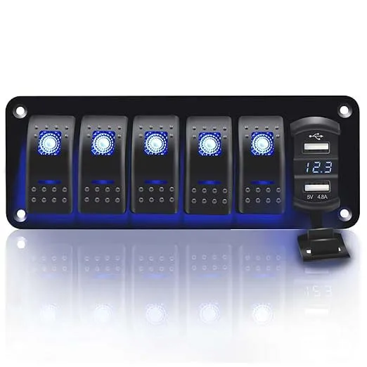 Водонепроницаемая Светодиодная панель для морской лодки 12 В