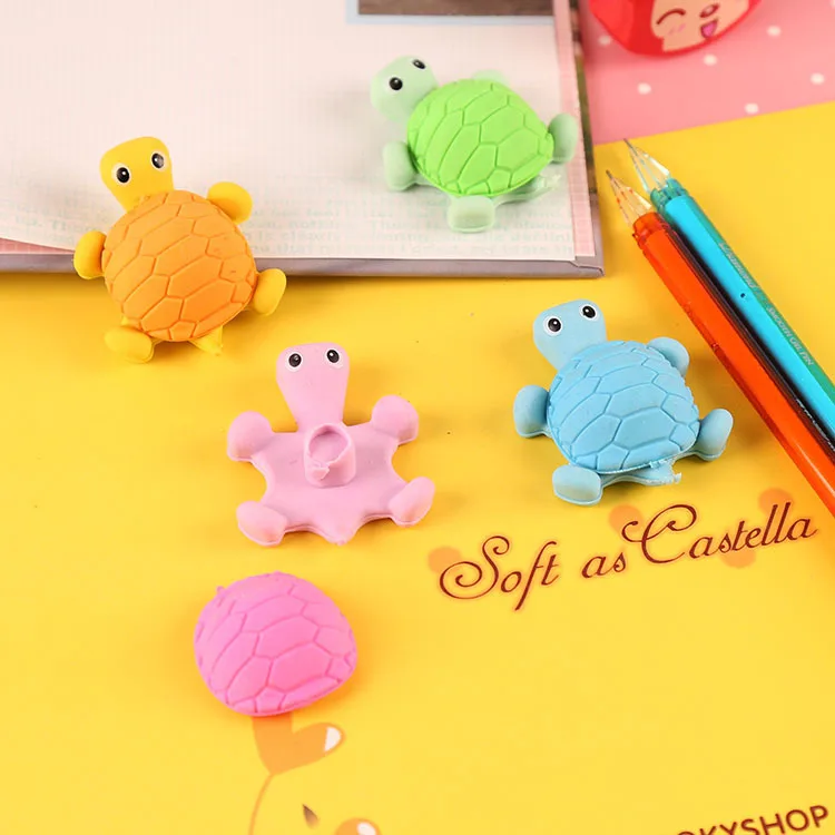 New Designer Promotion Crab Shaped Cute Eraser Custom Rubber Erasers for Kids