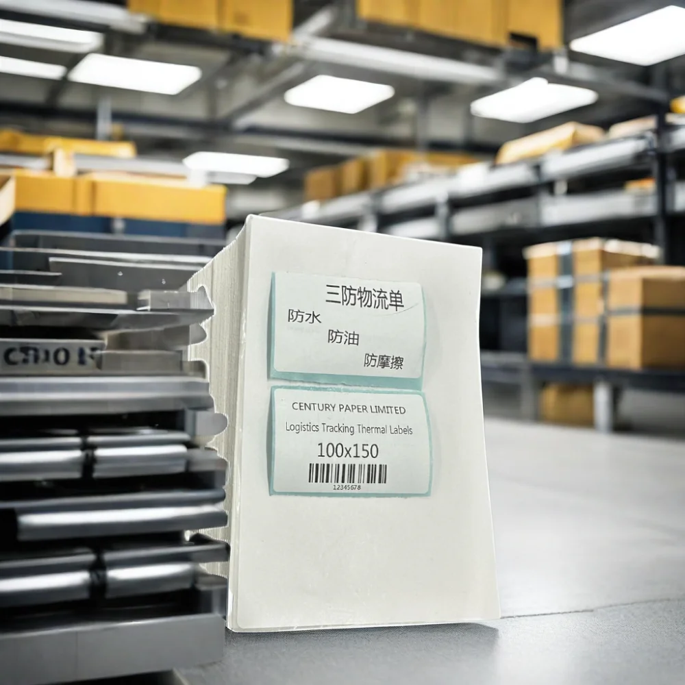 Logistics Tracking Thermal Labels 100x150 Courier Bill Sticker Paper Waterproof Customizable Size Sticker Paper