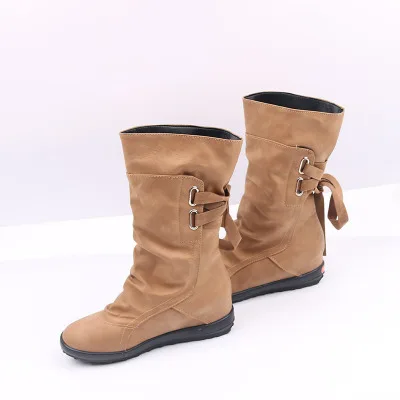 JT133 big size suede ladies casual long boots women boot shoes