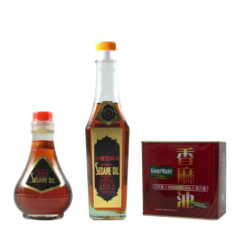 Cooking Oil Hot Sale Factory Price Sesame Oil Rich Bottle Bulk Packaging Color Flavour Sesame edible oil