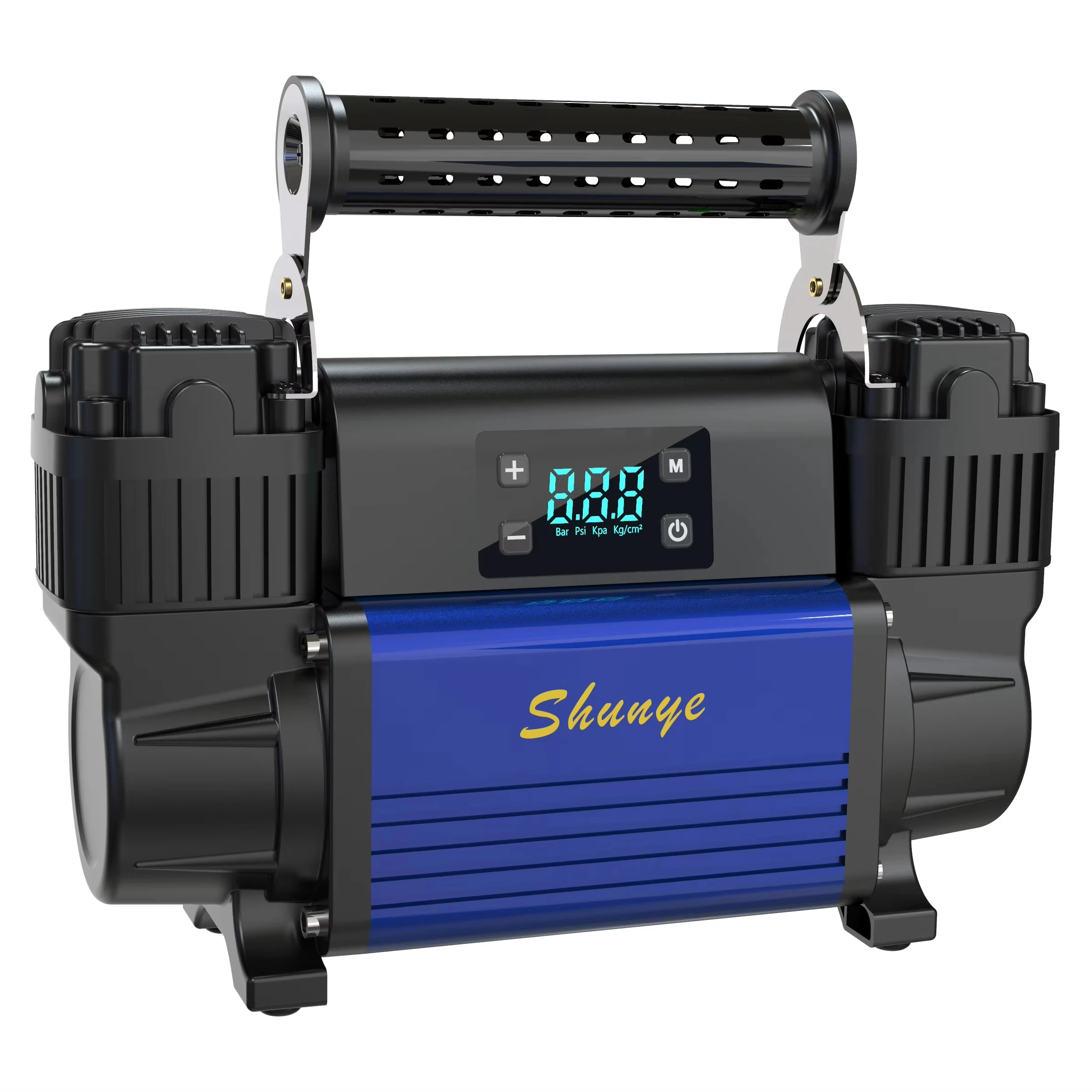 Auto-Stop Mode 12V Digital Double Cylinders MAX 150PSI Tire inflator Heavy Duty Car Tire Air Compressor for Car Truck SUV