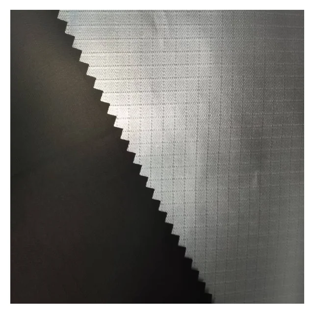 High quality 210D 0.5 ribstop double-sided coating waterproof outdoor fabric for tent