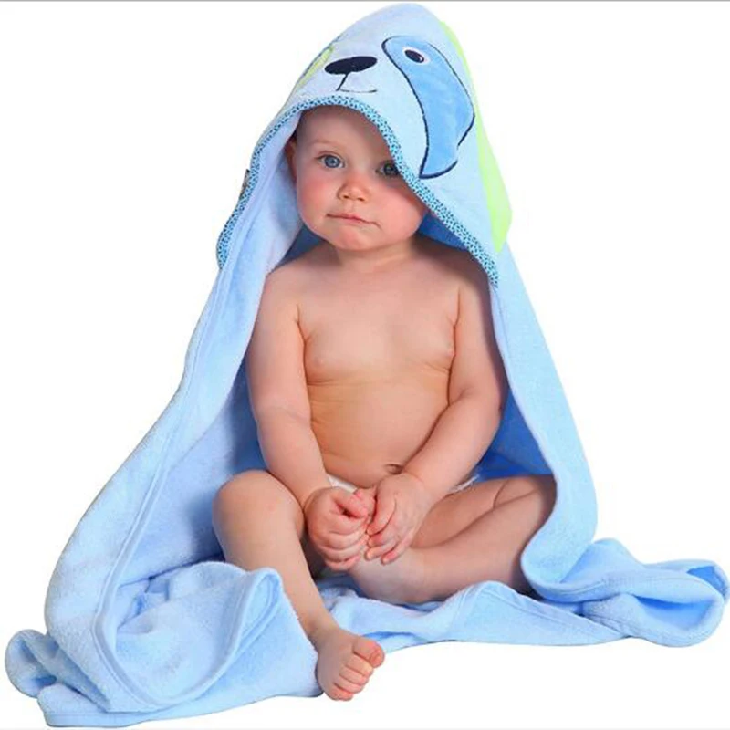 
Baby Soft absorbent bamboo Terry hooded towel animals embroidery 500gsm bamboo towel 