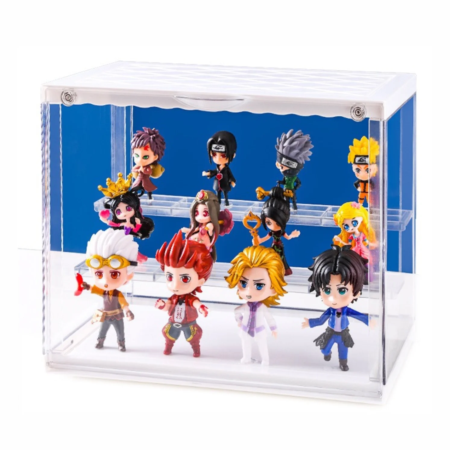 Handbag storage box transparent dustproof acrylic display box bubble mart toy empty box Lego display stand