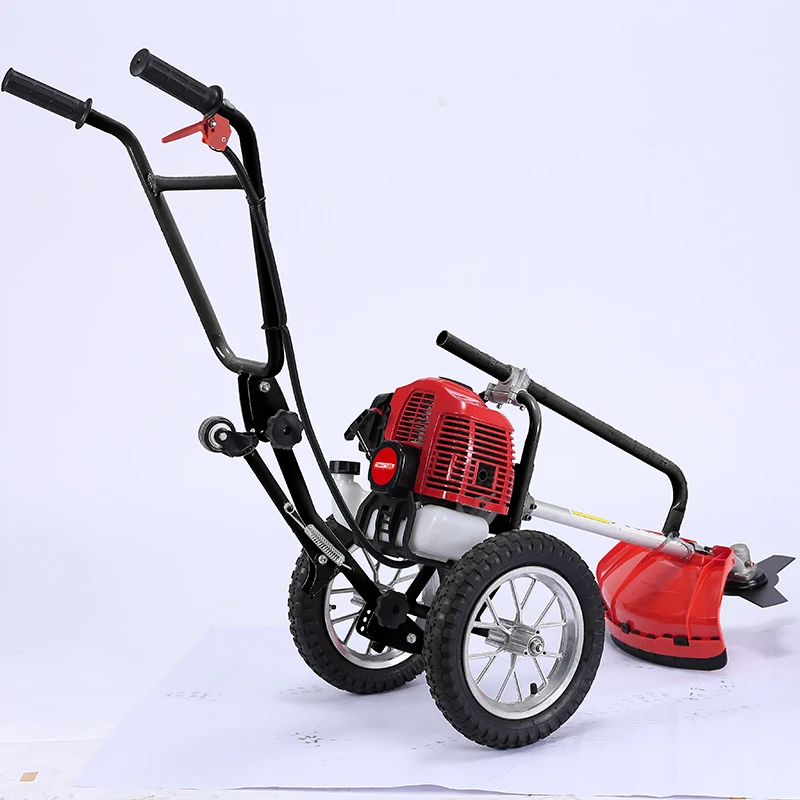 China supplier gasoline walk behind OEM hand push brush grass cutter