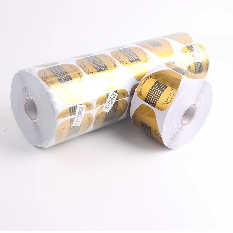 Horseshoe-shaped competitive edge dual form nails double thick nail Art Extension Tips nail form for Women Girls