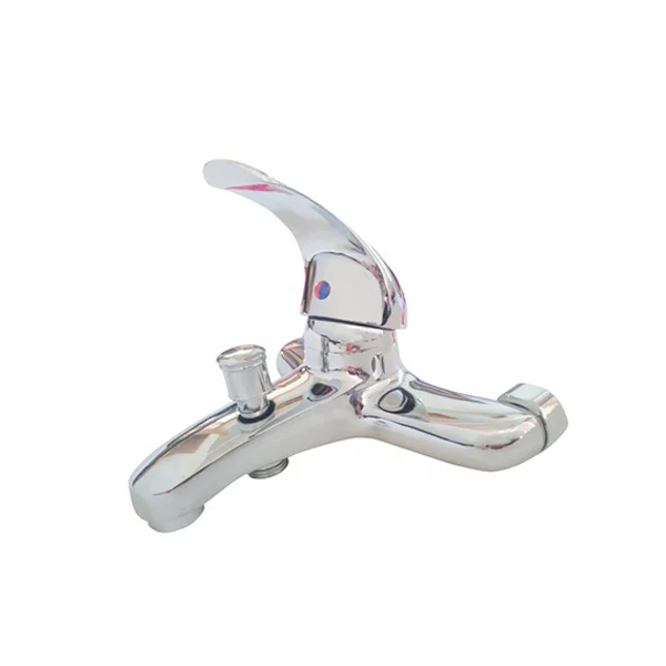 single handle and durable polished chrome Brass Dubai popular shower faucet mixer