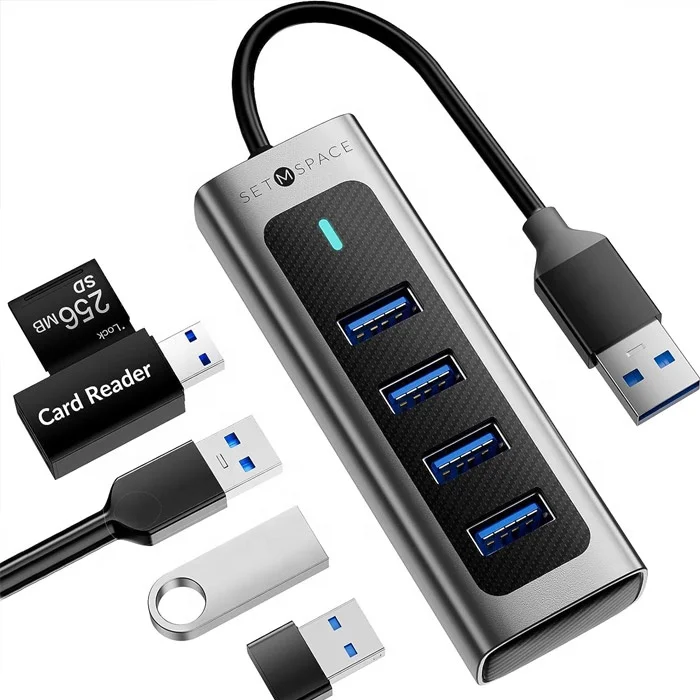 USB Hub 3.0, USB Splitter with 4 Port USB 3.0 5Gbps Data Transfer,USB Hub for Laptop, PC, PS4, DELL, HP, Mac, Lenovo