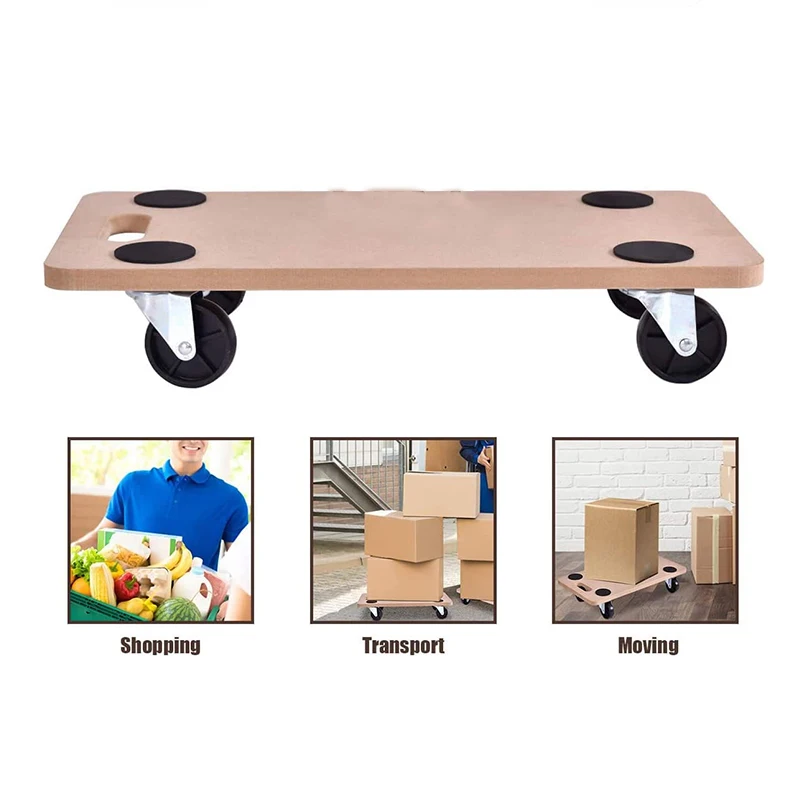 Furniture Dolly Moving Platform Portable Wood Home Mover Platforms