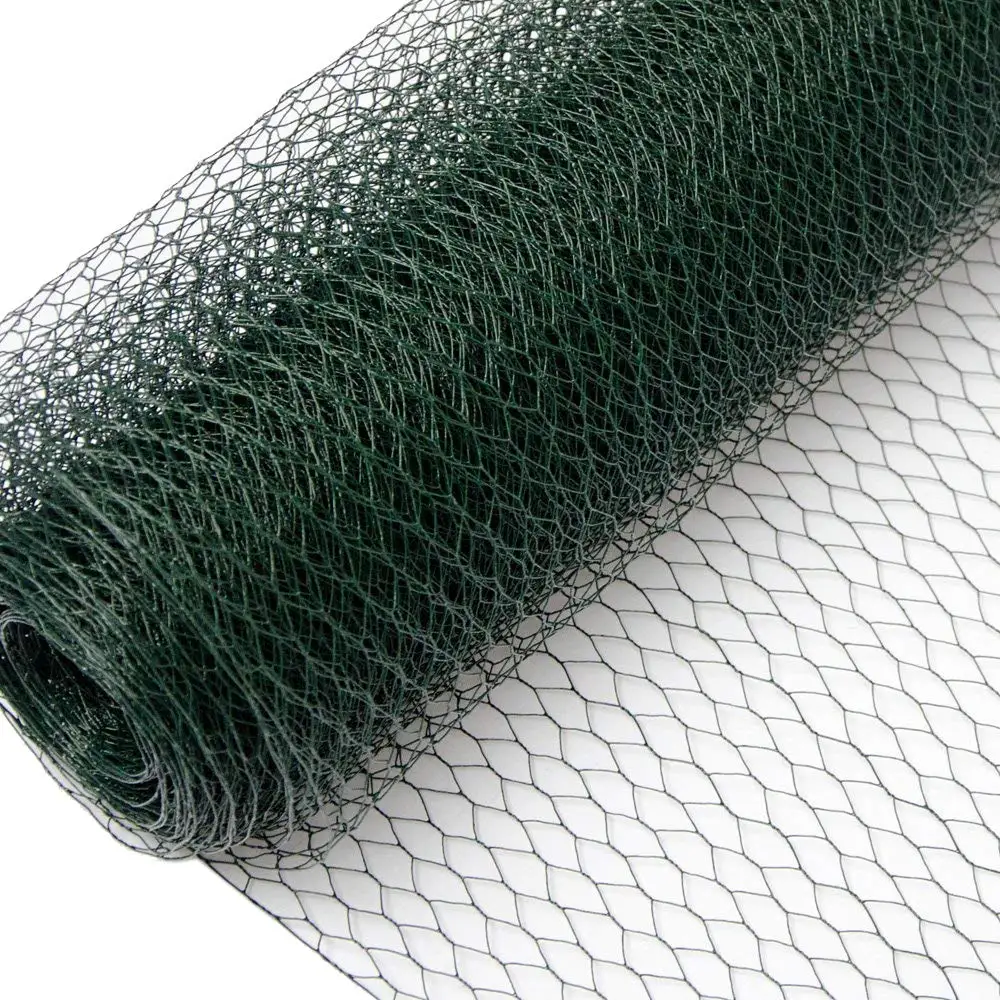 
Galvanized and pvc coated hexagonal wire netting / poultry farm netting / chicken wire mesh  (1600219292356)