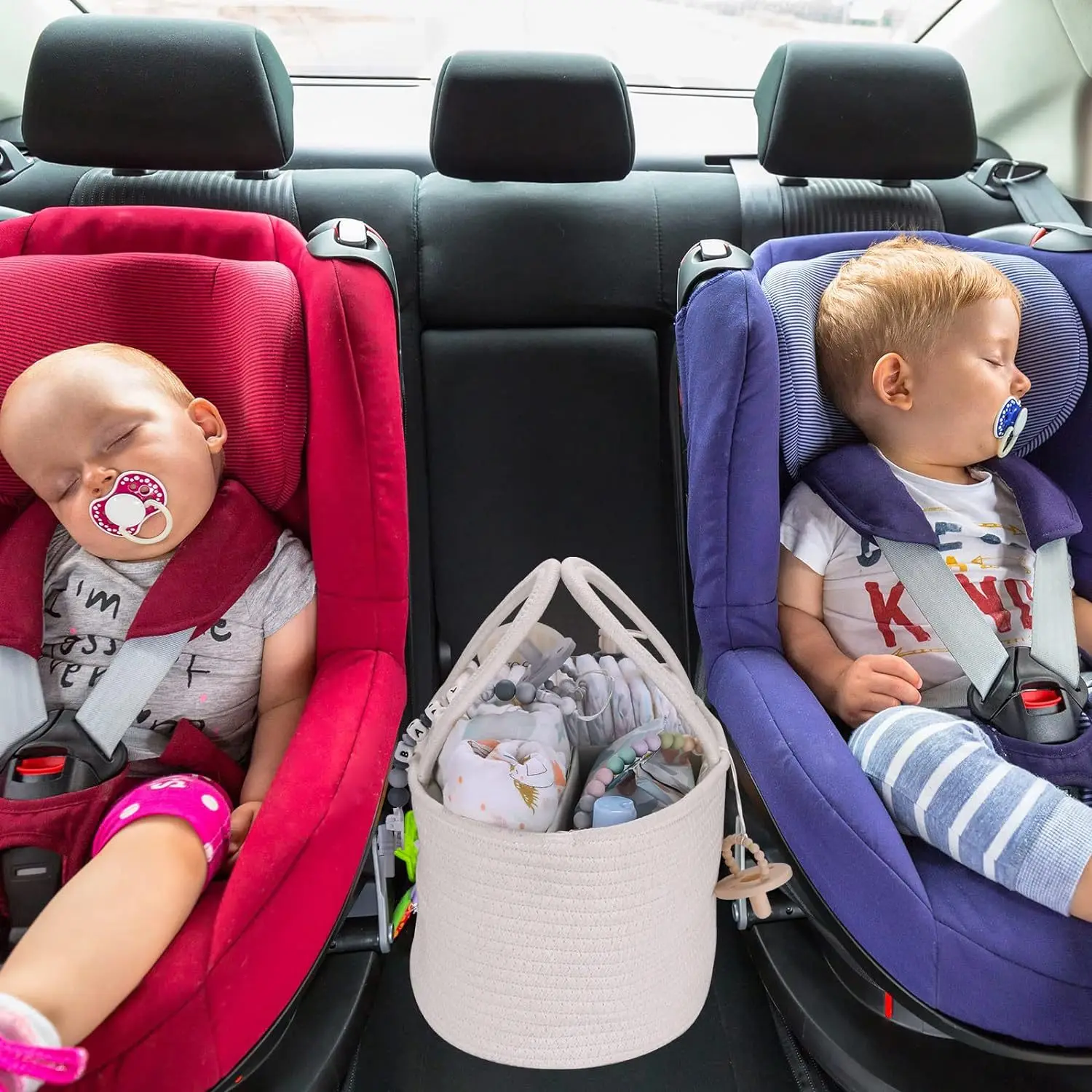 Wholesale Toy Storage Woven Cotton Rope Basket  Nursery Diaper Basket Storage Bin for Nursery Essentials