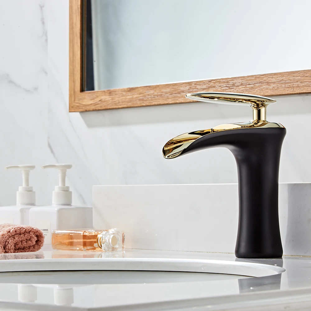 YUNDOOM Torneira Deck Mounted Banheiro Torneira Cozinha Glowing Boiling Water Tap Musluk Grifo Griferia Wasserfall Basin Faucet