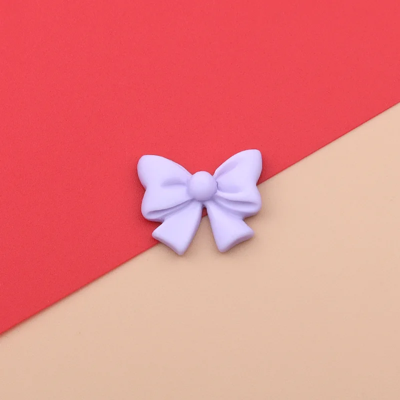 Colorful butterfly mini Bows charms kawaii Resin charms DIY earrings phone case decoration pendant  hairpin can add hook