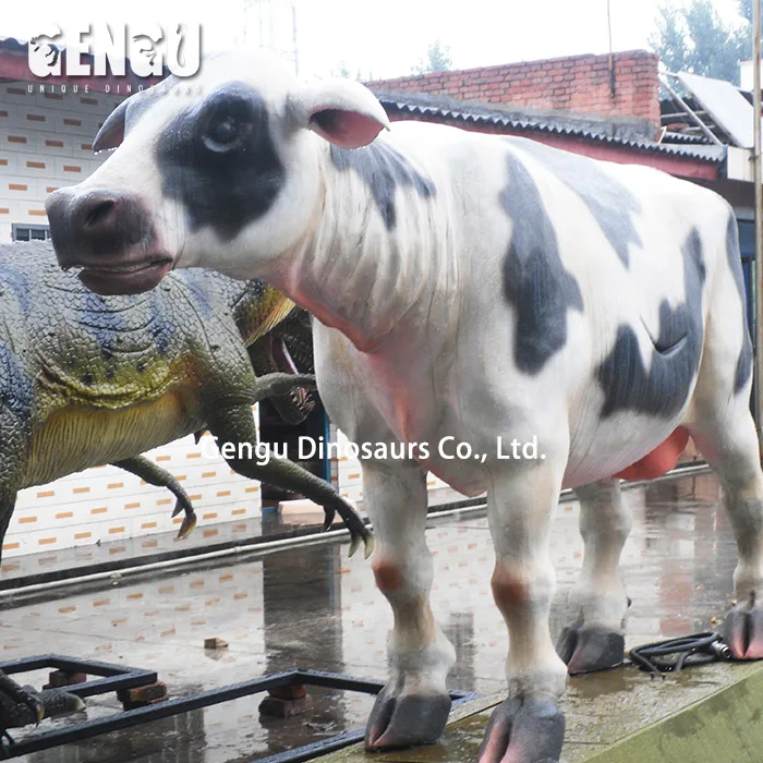 Customized Artificial Fiberglass Life Size Farm Animals Pictures