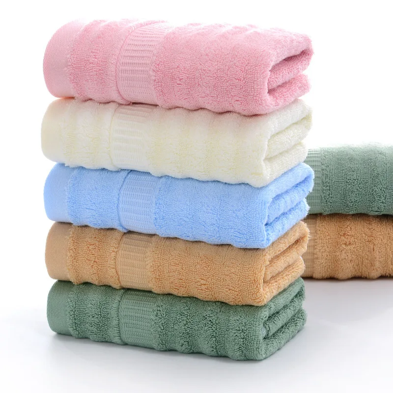Bamboo Fiber Bath and Face Towel Set Quick-Dry Eco-Friendly Antimicrobial Custom Printed Plain Style for Gift Organic
