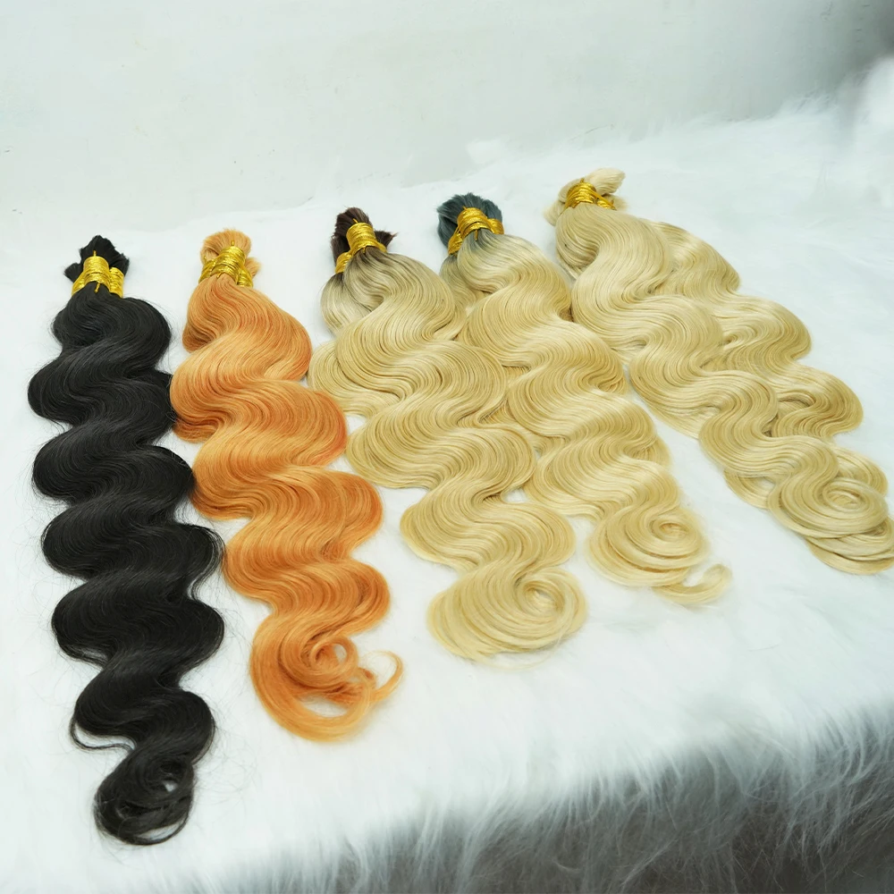 Hair Bulk No Weft Brazilian Braid Hair Extensions For Black People