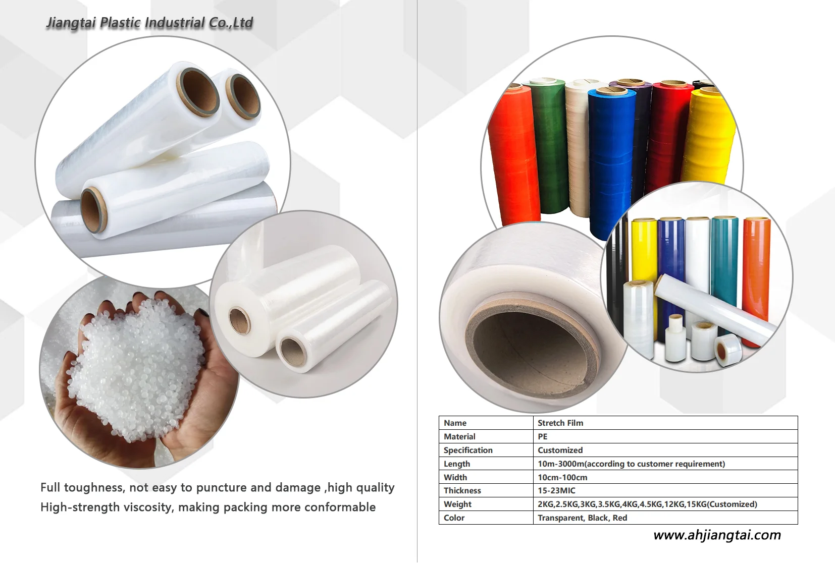 China factory transparent 25 mic bopp stretch film
