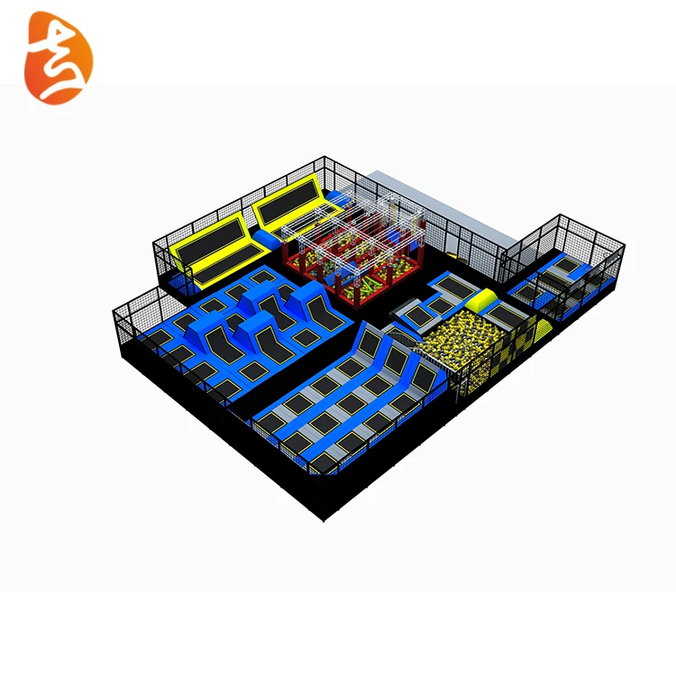 New design durable square small commercial kids indoor trampoline park for sport