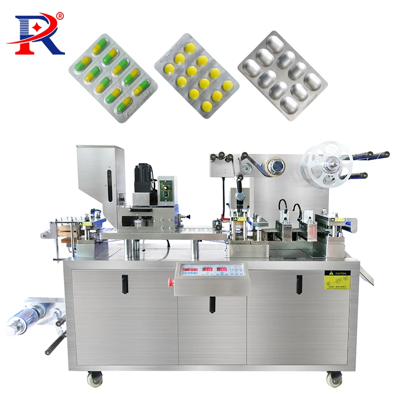 Dpp-80 Alu Alu Aluminium-Aluminium Automatic Pvc Small Vitamin Capsule Blister Packing Packaging Machine For Pharmaceutical